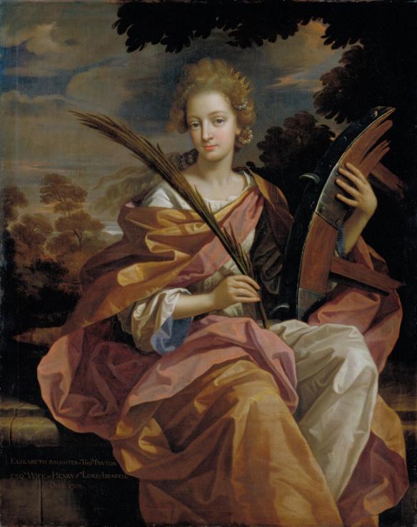Elizabeth Panton, Later Lady Arundell of Wardour, as Saint Catherine 1689 by Benedetto Gennari 1633-1715